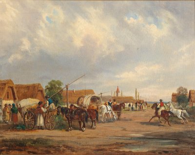 Hungarian Village by Alfred Steinacker